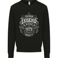 Premium Legend 48th Birthday 1975 Mens Sweatshirt Jumper Black