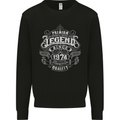 Premium Legend 49th Birthday 1974 Mens Sweatshirt Jumper Black