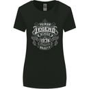 Premium Legend 49th Birthday 1974 Womens Wider Cut T-Shirt Black