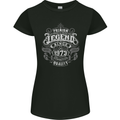 Premium Legend 50th Birthday 1973 Womens Petite Cut T-Shirt Black