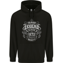Premium Legend 51st Birthday 1972 Mens 80% Cotton Hoodie Black