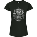 Premium Legend 58th Birthday 1965 Womens Petite Cut T-Shirt Black