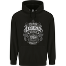 Premium Legend 59th Birthday 1964 Mens 80% Cotton Hoodie Black