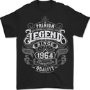Premium Legend 59th Birthday 1964 Mens T-Shirt 100% Cotton BLACK