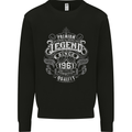 Premium Legend 62nd Birthday 1961 Mens Sweatshirt Jumper Black
