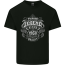 Premium Legend 63rd Birthday 1960 Mens Cotton T-Shirt Tee Top Black