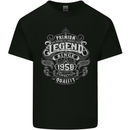 Premium Legend 65th Birthday 1958 Mens Cotton T-Shirt Tee Top Black