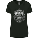 Premium Legend 66th Birthday 1957 Womens Wider Cut T-Shirt Black