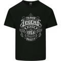 Premium Legend 69th Birthday 1954 Mens Cotton T-Shirt Tee Top Black