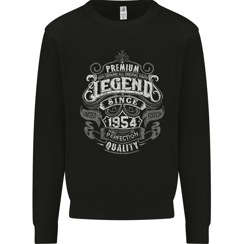 Premium Legend 69th Birthday 1954 Mens Sweatshirt Jumper Black