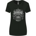 Premium Legend 72nd Birthday 1951 Womens Wider Cut T-Shirt Black