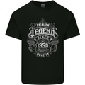 Premium Legend 73rd Birthday 1950 Mens Cotton T-Shirt Tee Top Black