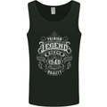 Premium Legend 75th Birthday 1948 Mens Vest Tank Top Black