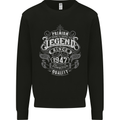 Premium Legend 76th Birthday 1947 Mens Sweatshirt Jumper Black