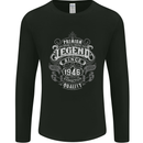 Premium Legend 77th Birthday 1946 Mens Long Sleeve T-Shirt Black