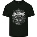 Premium Legend 78th Birthday 1945 Mens Cotton T-Shirt Tee Top Black
