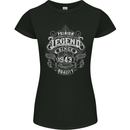 Premium Legend 80th Birthday 1943 Womens Petite Cut T-Shirt Black