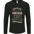 Premium Vintage 16th Birthday 2007 Mens Long Sleeve T-Shirt Black