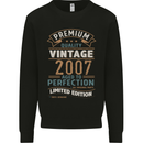 Premium Vintage 16th Birthday 2007 Mens Sweatshirt Jumper Black