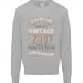 Premium Vintage 16th Birthday 2007 Mens Sweatshirt Jumper Sports Grey
