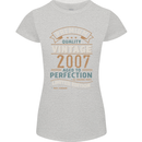 Premium Vintage 16th Birthday 2007 Womens Petite Cut T-Shirt Sports Grey
