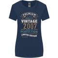 Premium Vintage 16th Birthday 2007 Womens Wider Cut T-Shirt Navy Blue