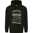Premium Vintage 17th Birthday 2006 Mens 80% Cotton Hoodie Black