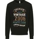 Premium Vintage 17th Birthday 2006 Mens Sweatshirt Jumper Black