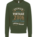 Premium Vintage 17th Birthday 2006 Mens Sweatshirt Jumper Forest Green