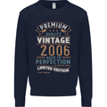 Premium Vintage 17th Birthday 2006 Mens Sweatshirt Jumper Navy Blue