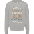 Premium Vintage 17th Birthday 2006 Mens Sweatshirt Jumper Sports Grey
