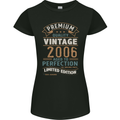 Premium Vintage 17th Birthday 2006 Womens Petite Cut T-Shirt Black