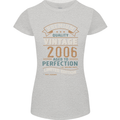 Premium Vintage 17th Birthday 2006 Womens Petite Cut T-Shirt Sports Grey