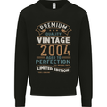 Premium Vintage 19th Birthday 2004 Mens Sweatshirt Jumper Black