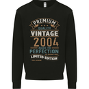 Premium Vintage 19th Birthday 2004 Mens Sweatshirt Jumper Black