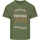 Premium Vintage 23rd Birthday 2000 Mens Cotton T-Shirt Tee Top Military Green