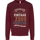 Premium Vintage 23rd Birthday 2000 Mens Sweatshirt Jumper Maroon