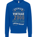 Premium Vintage 23rd Birthday 2000 Mens Sweatshirt Jumper Royal Blue