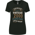 Premium Vintage 23rd Birthday 2000 Womens Wider Cut T-Shirt Black