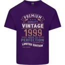 Premium Vintage 24th Birthday 1999 Mens Cotton T-Shirt Tee Top Purple