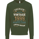 Premium Vintage 24th Birthday 1999 Mens Sweatshirt Jumper Forest Green