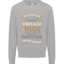 Premium Vintage 24th Birthday 1999 Mens Sweatshirt Jumper Sports Grey