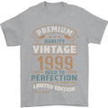 Premium Vintage 24th Birthday 1999 Mens T-Shirt 100% Cotton Sports Grey