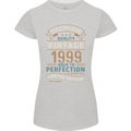 Premium Vintage 24th Birthday 1999 Womens Petite Cut T-Shirt Sports Grey