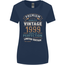 Premium Vintage 24th Birthday 1999 Womens Wider Cut T-Shirt Navy Blue