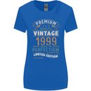 Premium Vintage 24th Birthday 1999 Womens Wider Cut T-Shirt Royal Blue