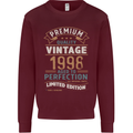 Premium Vintage 25th Birthday 1998 Mens Sweatshirt Jumper Maroon