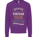 Premium Vintage 25th Birthday 1998 Mens Sweatshirt Jumper Purple