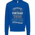 Premium Vintage 25th Birthday 1998 Mens Sweatshirt Jumper Royal Blue