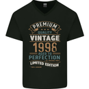 Premium Vintage 25th Birthday 1998 Mens V-Neck Cotton T-Shirt Black